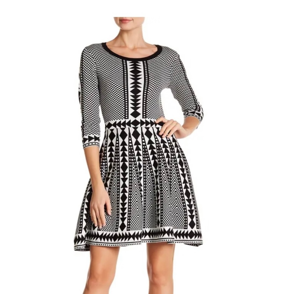 Nina Leonard Fit and Flare dress